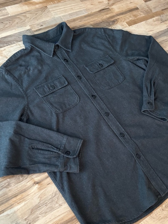 American Eagle Outfitters Other - American Eagle Men's XL Solid Charcoal Flannel Shirt Grunge Workwear Rugged